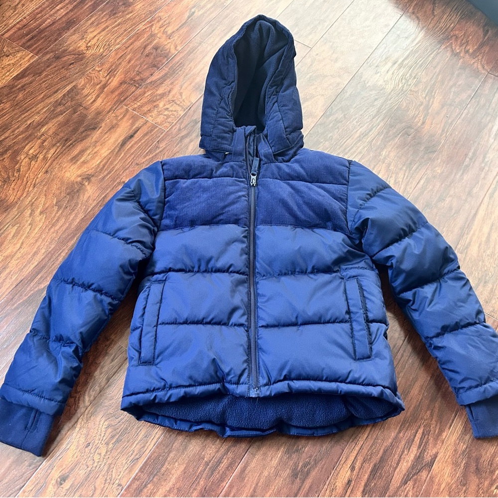 LIKE NEW - Kids Navy Blue Hooded Jacket - Thereabouts Size 8
